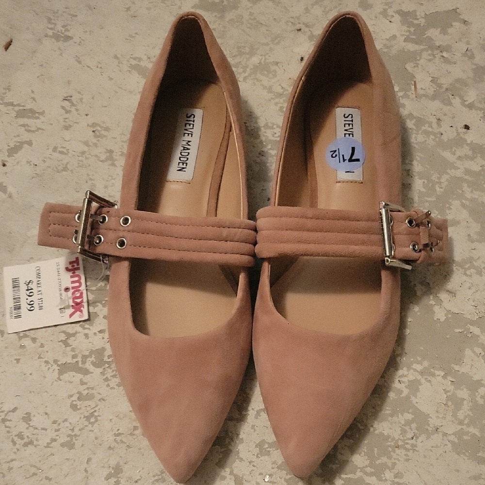 Steve Madden Ebonie Women's Brown Pointed Flats Size 7 1/2